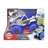 DICKIE MASINA DE TEREN ARCTIC ICE MONSTER CU LUMINI SUNETE SUSPENSII SI FUNCTIE ABUR 25CM