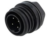 Conector Circular Soclu 4-PIN Buccaneer 900 Nichelat