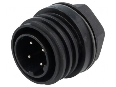 Conector Circular Soclu 4-PIN Buccaneer 900 Nichelat foto