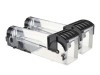 Set 2 capcane pentru soareci, plastic, 32x8,5x8,5 cm, non-toxic, reutilizabila, negru/transparent, Oem