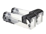 Set 2 capcane pentru soareci, plastic, 32x8,5x8,5 cm, non-toxic, reutilizabila, negru/transparent