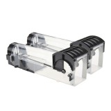 Set 2 capcane pentru soareci, plastic, 32x8,5x8,5 cm, non-toxic, reutilizabila, negru/transparent