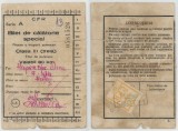 Romania, Bilet de calatorie special, Sibot, 1955