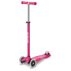 Trotineta Micro MAXI Deluxe LED pink foto