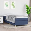 VidaXL Cadru de pat box spring, albastru, 80x200 cm, textil