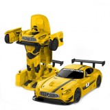 Masinuta Rastar Mercedes-Benz GT3 Transformable, Galben, 1:32