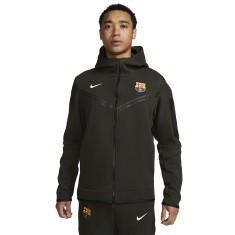 FC Barcelona hanorac de bărbați cu glugă Tech Fleece khaki - XXL foto