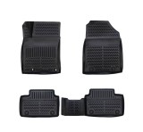 Covorase Auto Tip Tavita Cauciuc ALM Kia XCEED 2019-2024, Negre, Margine Inalta, Fixare Podea