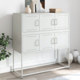 vidaXL Dulap, alb, 100,5x39x107 cm, oțel