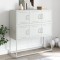 Gossi dulap, alb, 100,5x39x107 cm, otel laminat la rece