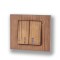 Comutator cu led Grano ST Woods masiv Ovivo 400-140200-203