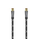 Cablu coaxial Hama 205070, 1.5 metri, gri, 120 dB