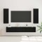vidaXL Set comodă TV 5 pcs Stejar negru Mediu 30.5 x 30 x 90 cm 3393451