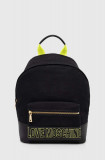 Love Moschino rucsac femei, culoarea negru, mare, cu imprimeu