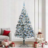 VidaXL Brad de Crăciun artificial cu 300 LED Verde 240 x 150 cm 3396987