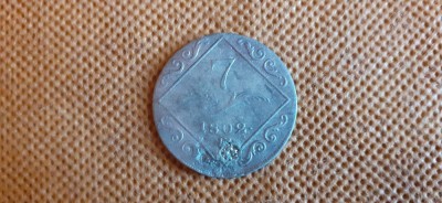 7 KREUZER 1802 ARGINT foto