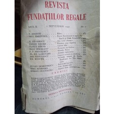 Revista Fundatiilor Regale Anul II 1 Septembrie 1935 Nr. 9