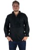Bluza tip ie barbati RBN24 negru , marimea M, Bumbac, La baza gatului