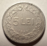 Moneda 5 lei 1948