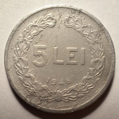 Moneda 5 lei 1948