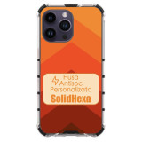 Husa Personalizata iPhone 15 Pro Max Silicon si Policarbonat Antisoc SolidHexa
