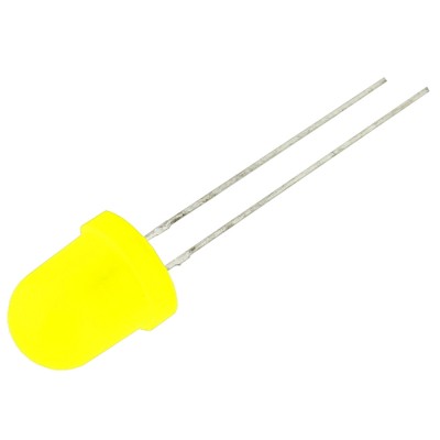 LED 5mm, 3V, galben, rotund, 141002 foto