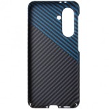 Husa spate policarbonat aspect Carbon bleu, negru, gri, pentru Samsung Galaxy A36 5G