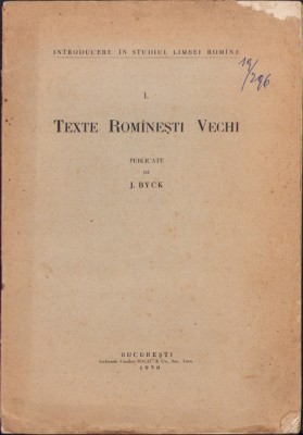 HST C1417 Texte rom&amp;acirc;nești vechi 1930 Byck foto