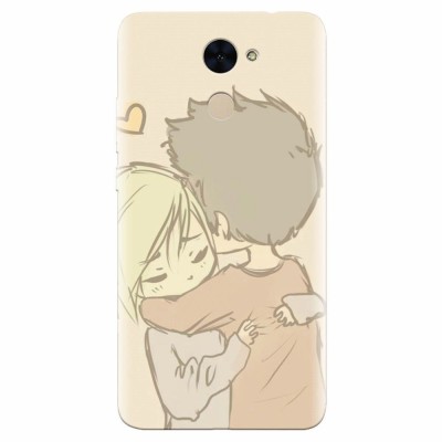 Husa silicon pentru Huawei Enjoy 7 Plus, Couple Hug foto