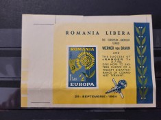 Romania Exil 1964 Emisiunea a XXXVIII-a EUROPA nedantelat MNH foto