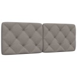VidaXL Pernă pentru tăblie de pat, gri taupe, 120 cm, material textil 4019216