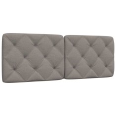 vidaXL Pernă pentru tăblie de pat, gri taupe, 120 cm, material textil 4019216