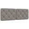 vidaXL Pernă pentru tăblie de pat, gri taupe, 120 cm, material textil 4019216