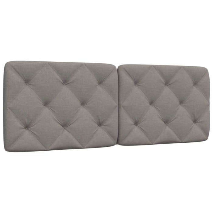 vidaXL Pernă pentru tăblie de pat, gri taupe, 120 cm, material textil 4019216