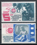 Monaco 1984 Mi 1662/63 MNH - al 25-lea Festival Internațional de Televiziune, Nestampilat