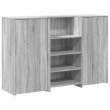 Birou de receptie Gri Sonoma 155x50x103,5 cm Lemn prelucrat