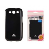 Husa Mercury Jelly Samsung J100H Galaxy J1 Negru Blister, Silicon