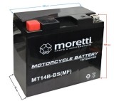 Baterie moto Gel MT14B (YT14B) 12v 12ah Cod Produs: MX_NEW AKUMT14BXXXXMOR000