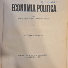 ECONOMIA POLITICA - MANUAL , VOL. I 1963