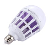 Set 2 Becuri LED Anti Insecte cu lumina alba naturala puternica 15W - Bec 2in1 Cu Lampa UV Impotriva Insectelor