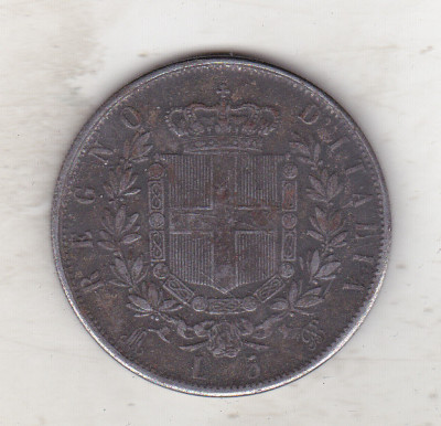 bnk mnd Italia 5 lire 1873 - replica magnetica foto