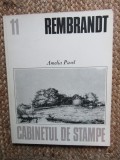 Rembrandt - Amelia Pavel, Album Arta, Cabinetul de Stampe, Meridiane 1982, Limba Romana, Buna, Brosata