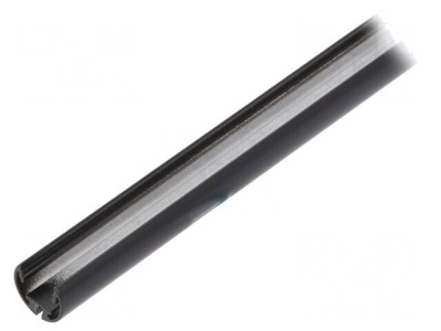 Profil Aluminiu Negru LED 1m Oval foto