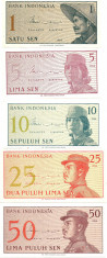 !!! INDONEZIA - LOT 9 BANCNOTE - UNC / CELE DIN SCAN foto