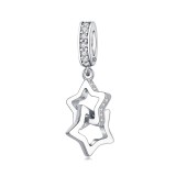 Cumpara ieftin Charm/talisman argint 925, JW1650, model stelute, placat cu rodiu