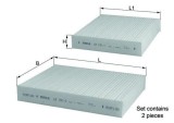 Filtru aer habitaclu Citroen C3 / C3 Origin III, C3 II, C3 III, C4 Cactus, DS3; DS DS 3; Peugeot 2008 I, 207, 207 Cc, 207 Sw, 208 I, 150x157x30mm,
