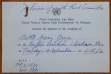 Cumpara ieftin 4 invitatii la receptii , una in plic circulat , adresate lui Mia Groza ,anii 65