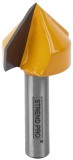 Freza conica pentru lemn Strend Pro 90&deg;, coada 8 mm, 25,4 x 25,4 mm
