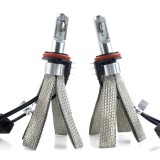 Cumpara ieftin Set 2 LED-uri Auto Techstar&reg; 8C, H15, 30w, 3000 Lumeni, 6500K, AUTO, 12-24 Volti, COB, Radiator Aluminiu si Cupru