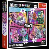 PUZZLE TREFL 4IN1 MONSTER HIGH O ZI ELECTRIZANTA SuperHeroes ToysZone
